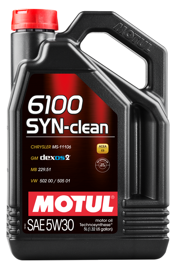 Моторное масло Motul 6100 SYN-CLEAN 5W-30, 5л